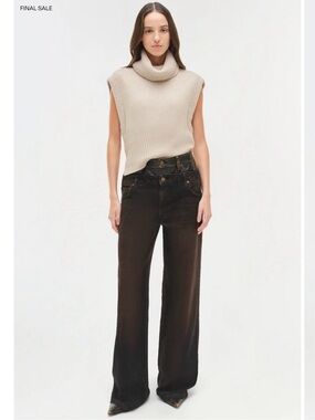 Simkhai Maple wool Cashmere turtleneck vest